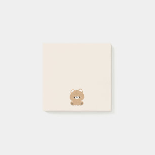 Bloco De Notas Urso Castanho Bonito