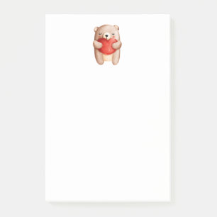 Bloco De Notas Urso Corado Corado Corado Carregando