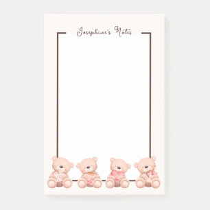 Bloco De Notas Urso de Corda