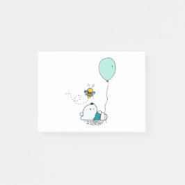 Bloco De Notas Urso e abelha engraçados