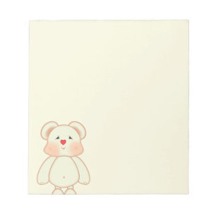 Bloco De Notas Urso Fofo Desenhado em Pixel