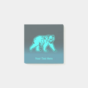 Bloco De Notas Urso Kodiak Azul