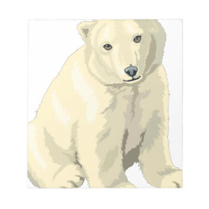 Bloco De Notas Urso Polar Fofo