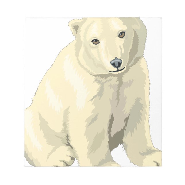 Bloco De Notas Urso Polar Fofo (Frente)
