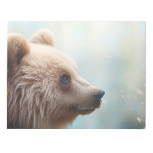 Bloco De Notas Urso Selvagem Tranquilo Animal Pacífico