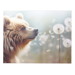 Bloco De Notas Urso Selvagem Tranquilo Animal Pacífico