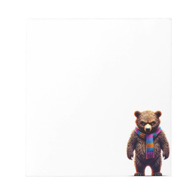 Bloco De Notas Urso Zangado (Frente)