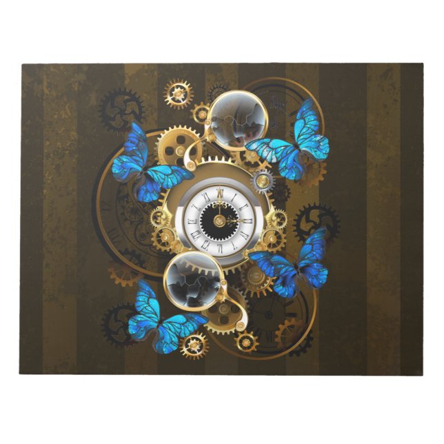 Bloco De Notas Ursos-galos e Borboletas Azuis (Frente)