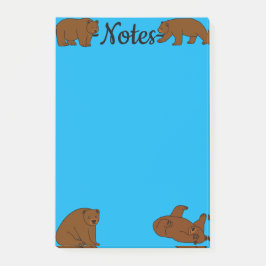 Bloco De Notas Ursos Pardo