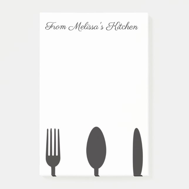 Bloco De Notas Utensílios da cozinha (Frente)