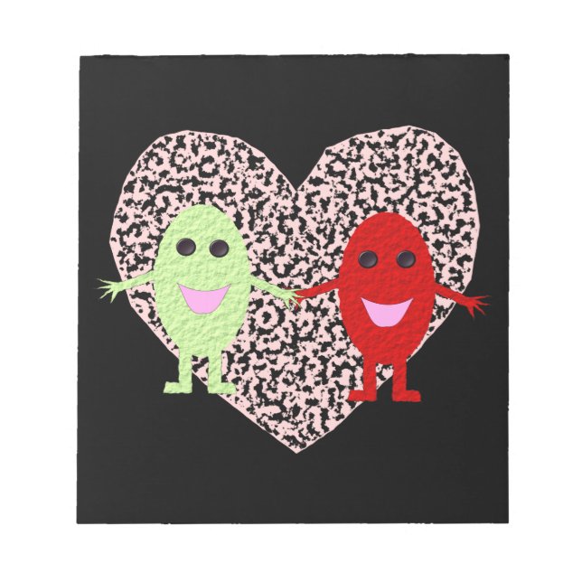 Bloco de notas Uvas no Amor (Frente)