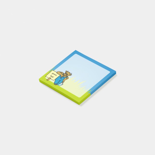 Bloco De Notas Vaca com Sinal (Inclinado)