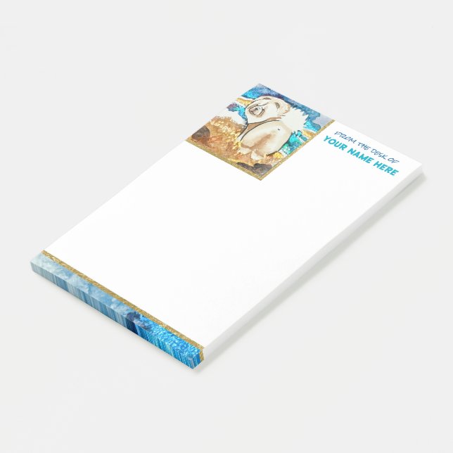 Bloco De Notas Vaca de BAIXO de PÉ (Inclinado)