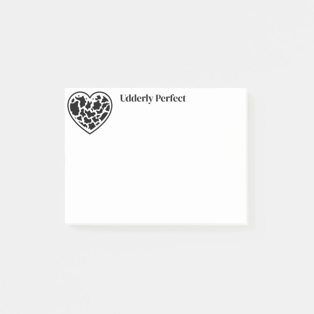 Bloco De Notas Vaca do Coração (Frente)