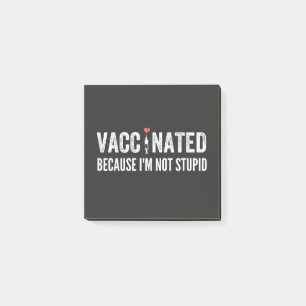 Bloco De Notas Vacinado porque não sou estúpido