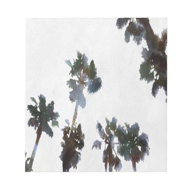 Bloco De Notas Vaga Palmas Tropicais Cores Artísticas (Frente)