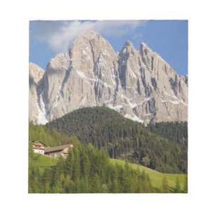 Bloco De Notas Val di Funes, Villnösstal, Dolomitas, Itália