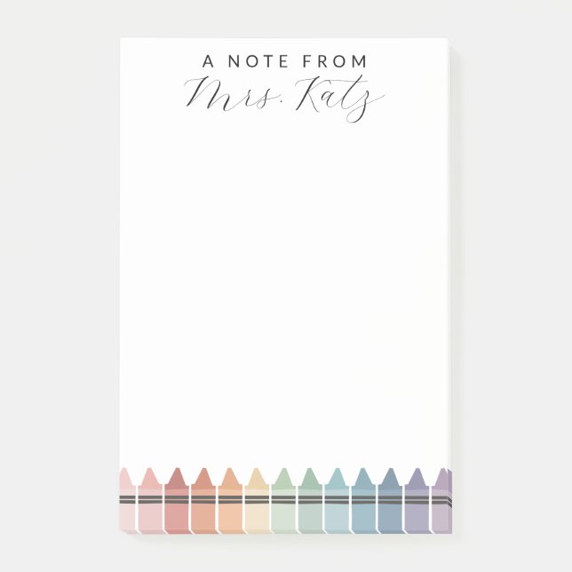 Bloco De Notas Valorização do Professor Crayon (Frente)