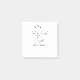 Bloco De Notas Vamos brindar ao noivado da festa de casamento do 