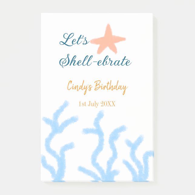 Bloco De Notas Vamos de carapaça-embriagada durante o aniversário (Frente)