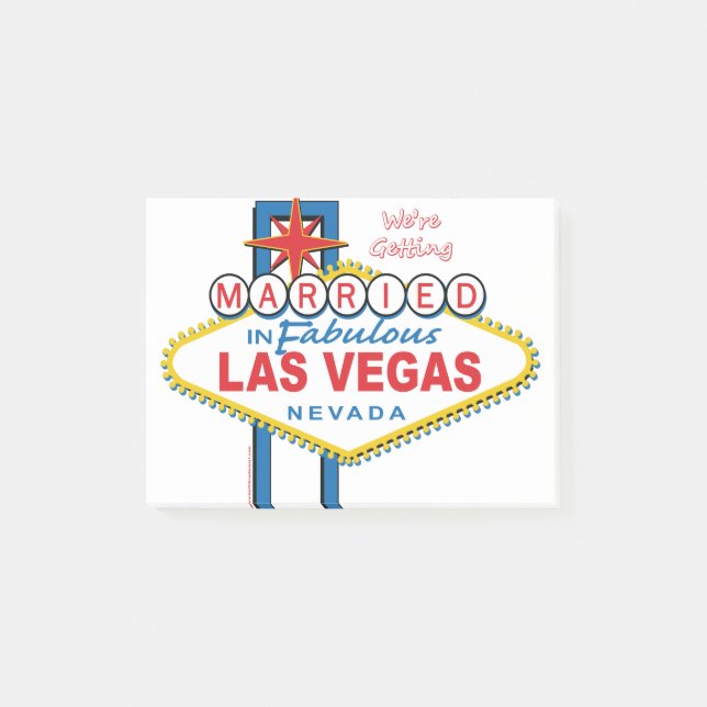 Bloco De Notas Vamos nos casar em Las Vegas (Frente)