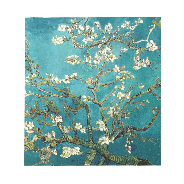 Bloco De Notas Van Gogh Almond Blossoms Impressionismo Clássico (Frente)