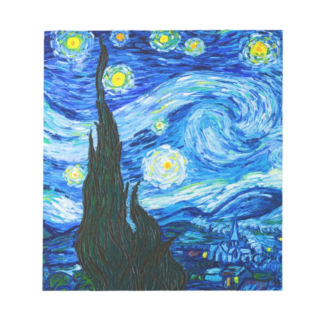 Bloco De Notas Van Gogh Starry Night (Frente)
