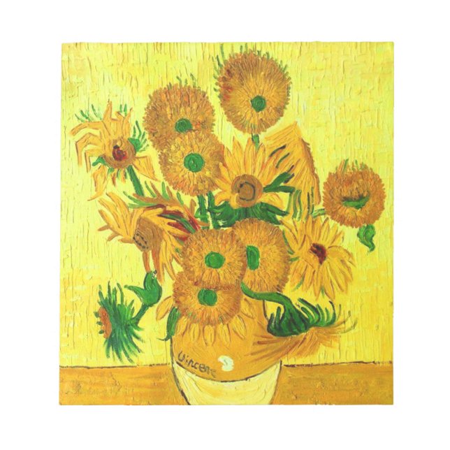 Bloco De Notas Van Gogh Sunflower (Frente)