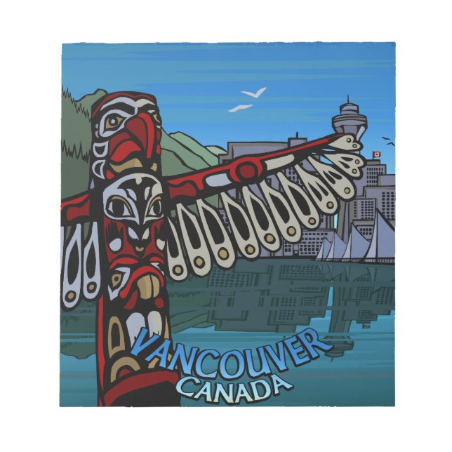 Bloco De Notas Vancouver Notepad Vancouver Art Souvenir Nativo (Frente)