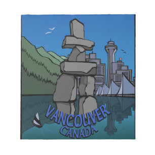 Bloco De Notas Vancouver Notepad Vancouver Landmarks Souvenir