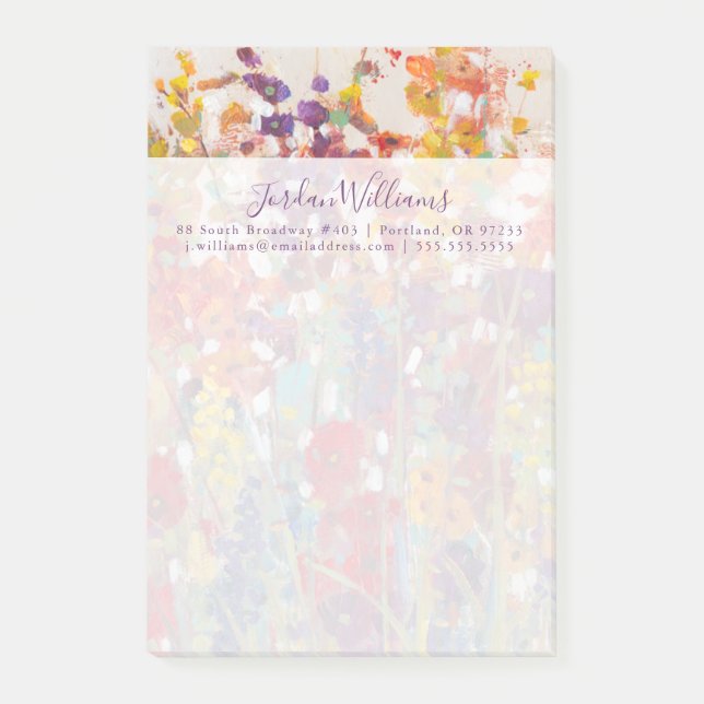 Bloco De Notas Variedade de Flores (Frente)