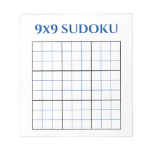 Vazio 9 x 9 Sudoku Grid Azul