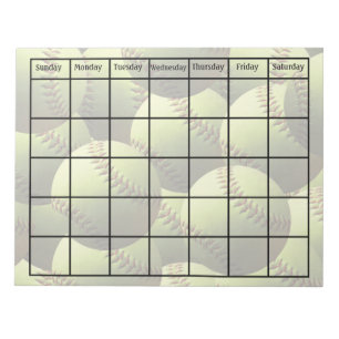 Bloco De Notas Vazio amarelo do calendário de Multiball do