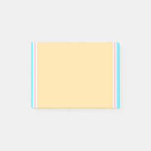 Bloco De Notas Vazio Moderno Elegante Branco Amarelo-Cor-de-rosa-