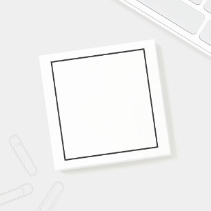 Bloco De Notas Vazio preto e branco