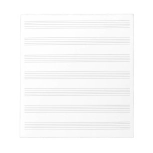 Bloco De Notas Vazio Sheet Music 7 Staves