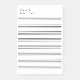 Bloco De Notas Vazio Sheet Music 8 Staves