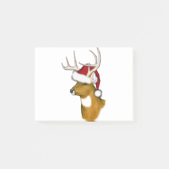 Bloco De Notas veado papai noel (Frente)