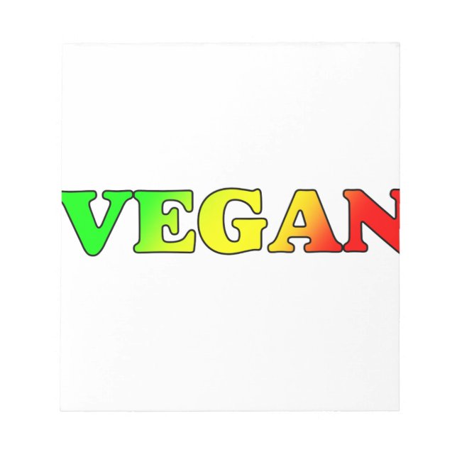 Bloco De Notas Vegan Rasta (Frente)