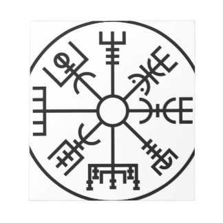 Bloco De Notas Vegvisir Símbolo Norse Shield Odin