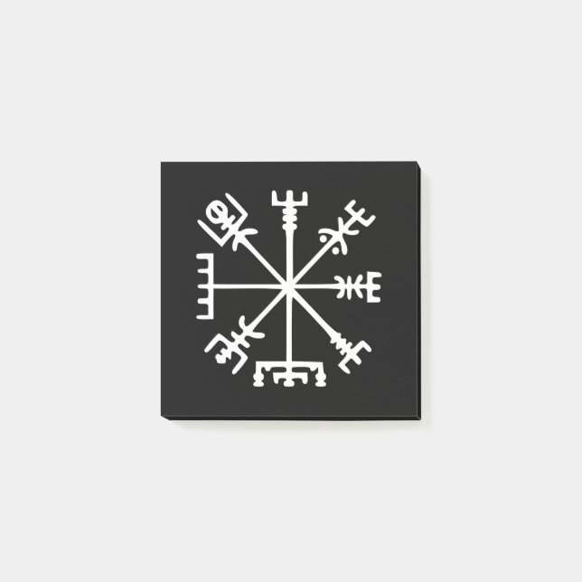 Bloco De Notas Vegvísir (Viking Compass) (Frente)
