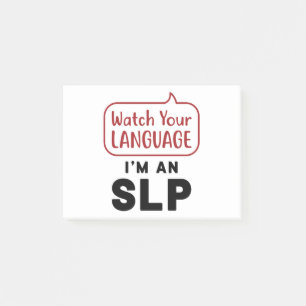 Bloco De Notas Veja seu idioma, sou um SLP