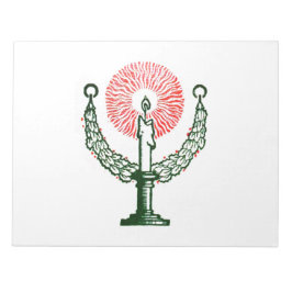 Bloco De Notas Vela de Natal Tradicional