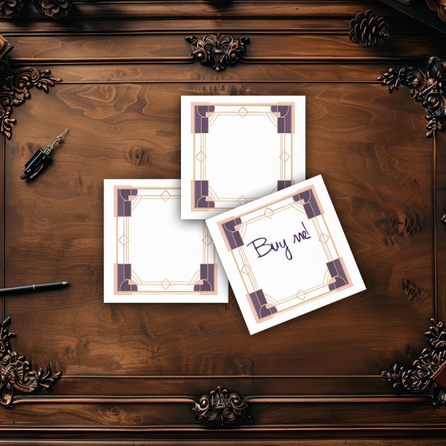 Bloco De Notas Velvet Night Geometry Art Deco (Criador carregado)