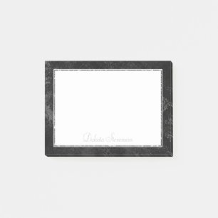 Bloco De Notas Velvety Onyx Damask   Vampiro Negro Grunge Barroco