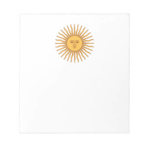 Bloco De Notas Vem o Decor do Ícone do Sol