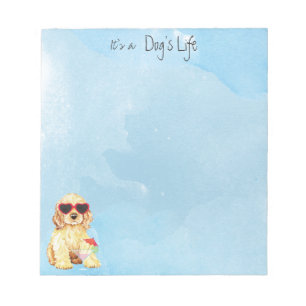 Bloco De Notas Verão cocker spaniel