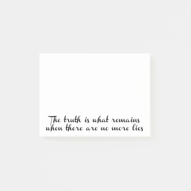 Bloco De Notas Verdade Restante (Frente)