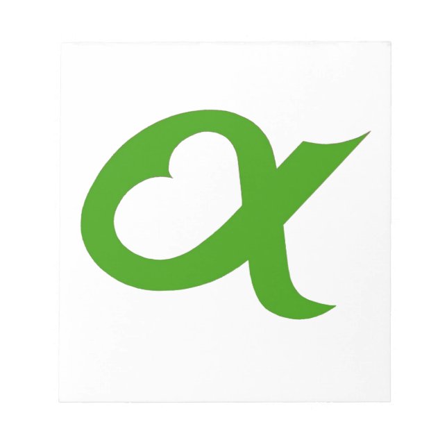 Bloco De Notas Verde Alfa (Frente)