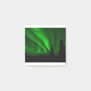 Bloco De Notas verde aurora-boreal